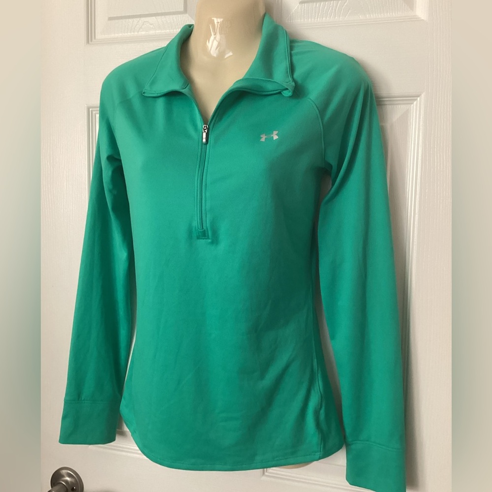 UNDER ARMOUR half-zip shirt Sz M semi-fitted pullover EUC athletic running